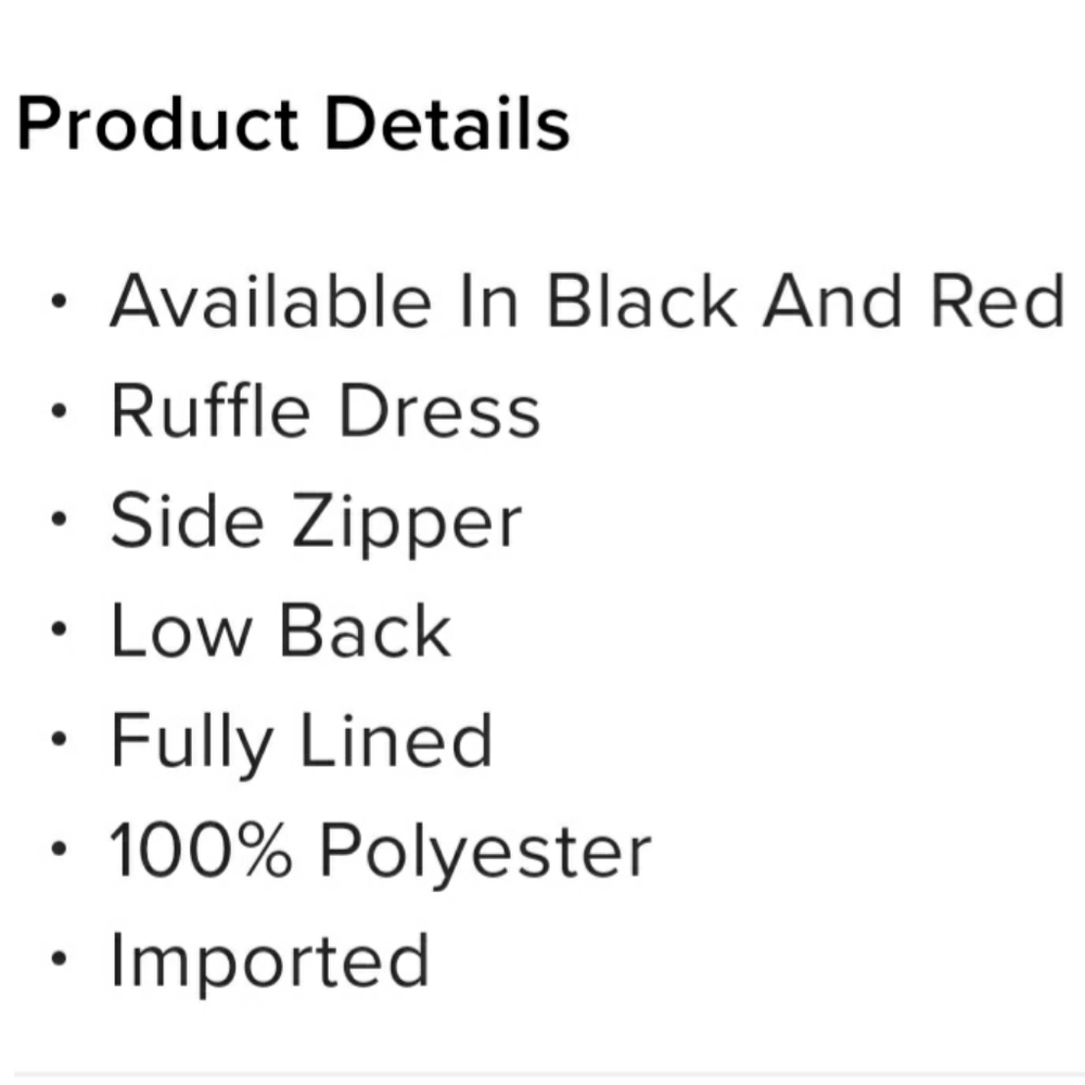 Red Ruffle Dress - Picture 11 of 13